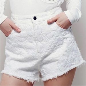 Free People Embroidered Shorts
